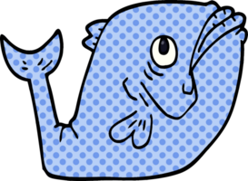 grappige cartoon doodle vis png