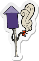 sticker of a cartoon firework png