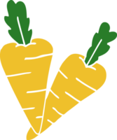 dessin animé doodle carottes biologiques png