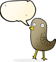 funny cartoon bird with speech bubble png