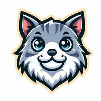 gato mascota logo icono diseño vector