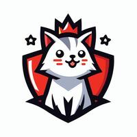 cat mascot logo icon Design vector