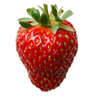 fraise. Frais mûr fraise fruit Haut voir. fraise plat allonger isolé. fraise tranche. biologique fruit de fraise isolé png