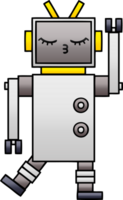 gradient shaded cartoon of a robot png