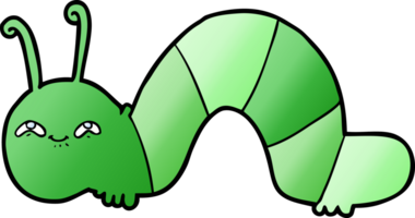 cartoon happy caterpillar png