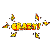 hand drawn texture cartoon shout crazy png