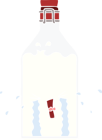 flat color style cartoon old bottle png