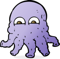 cartoon alien squid face png