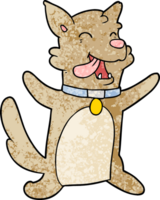 tecknad glad hund png