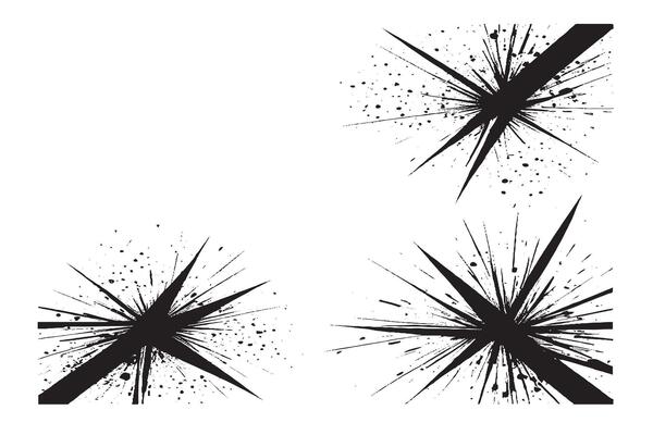 monochrome Black sharp graphics art texture on white background for background texture