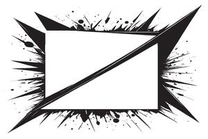 monochrome Black sharp graphics art texture on white background for background texture vector