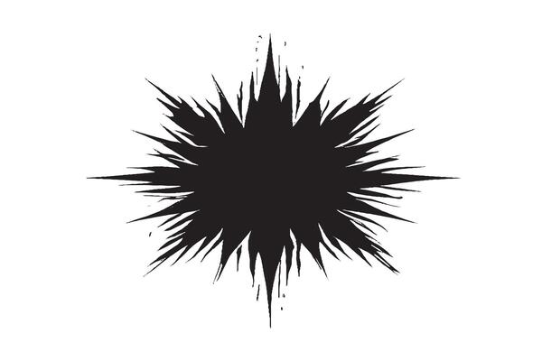 monochrome Black sharp graphics art texture on white background for background texture