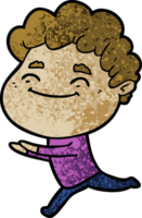 hombre amable de dibujos animados png