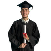 Young Student wearing educational cap isolated png