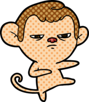 cartoon annoyed monkey png