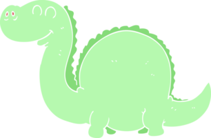 illustration de couleur plate de dinosaure png