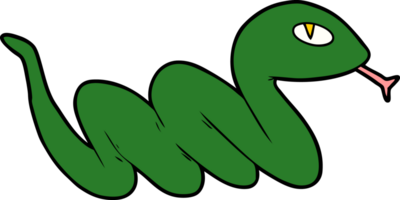 dessin animé serpent rampant png