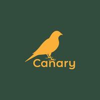 bird perched canary singer loud isolated modern logo design icon illustration vector