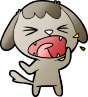 cute cartoon dog barking png