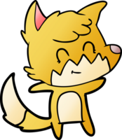 cartoon friendly fox png