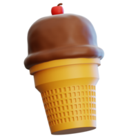 la glace crème 3d illustration pour la toile, application, infographie, etc png