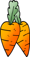 carottes de griffonnage de dessin animé png