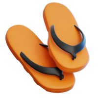 Flip Flops 3d illustration for web, app, infographic, etc png