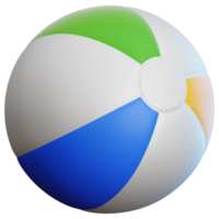 bola de praia 3d ilustração para rede, aplicativo, infográfico, etc png
