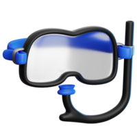 Snorkel 3d illustration for web, app, infographic, etc png