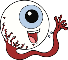 cartoon eyeball laughing png