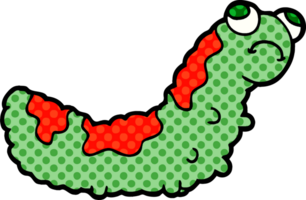 chenille malheureuse de dessin animé png