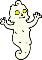 comic book style cartoon spooky ghost png