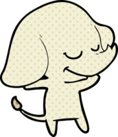 elefante sonriente de dibujos animados png