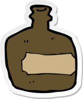 sticker of a cartoon whisky jar png