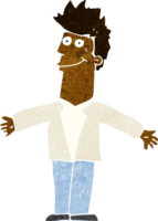 tecknad glad man png