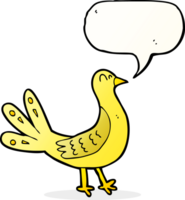 Cartoon-Vogel mit Sprechblase png