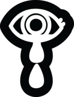 crying eye icon symbol png