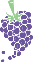 flat color style cartoon grapes png