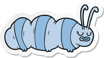 sticker of a funny cartoon bug png