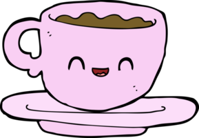 cartoon hot cup of coffee png