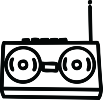 radio cassette player icon symbol png
