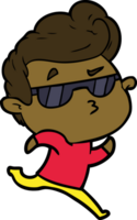 cartoon cool guy png