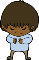 cartoon shy boy png