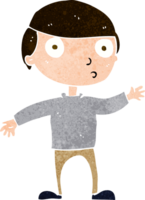 Cartoon winkender Mann png