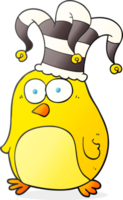 hand drawn cartoon funny bird png