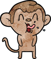 crazy cartoon monkey png