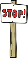 panneaux de signalisation de doodle de dessin animé png