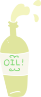 flat color illustration of oil png