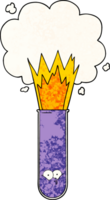 cartoon exploding chemicals in test tube png