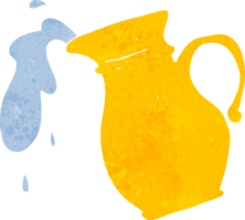 cruche d'eau de dessin animé png